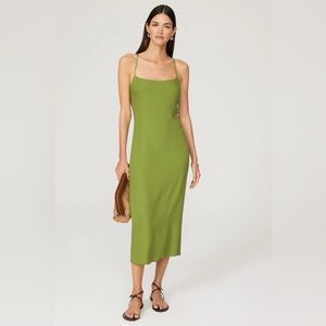 Reformation Dover Dress in Green